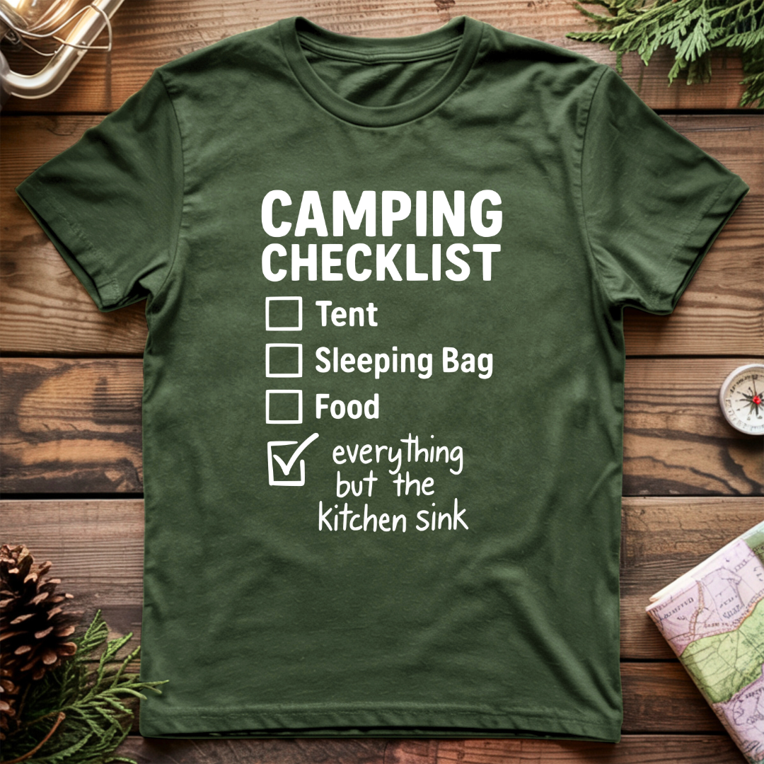 Camping Checklist T-Shirt