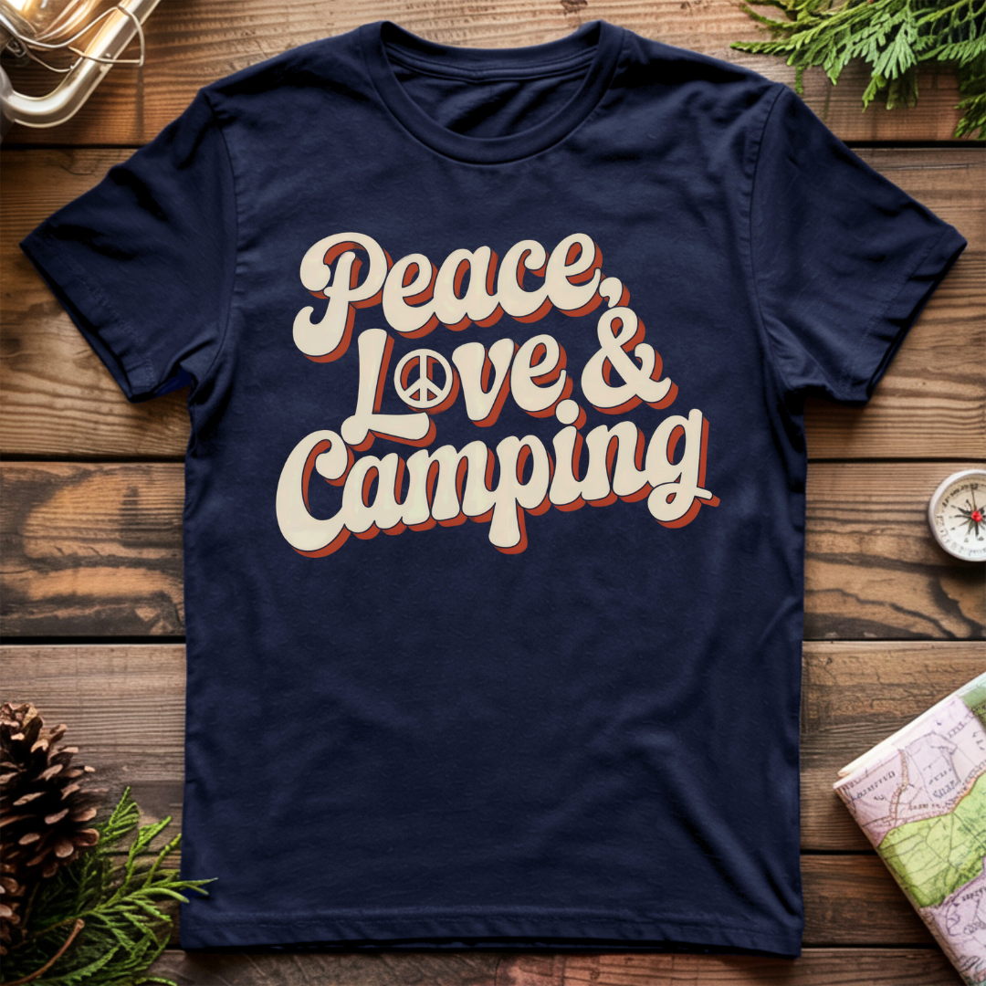 Peace Love & Camping T-Shirt