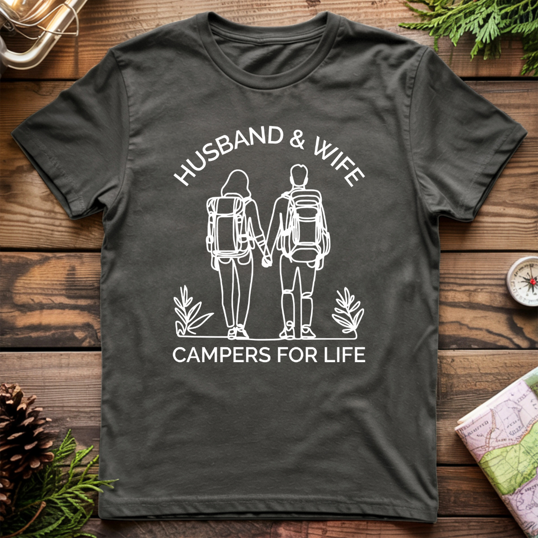 Husband & Wife Campers For Life T-Shirt