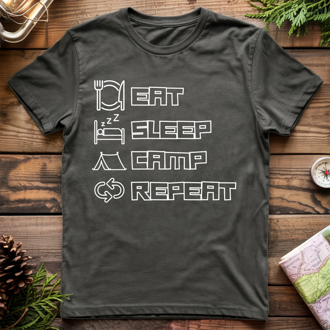 Eat Sleep Camp Repeat T-Shirt