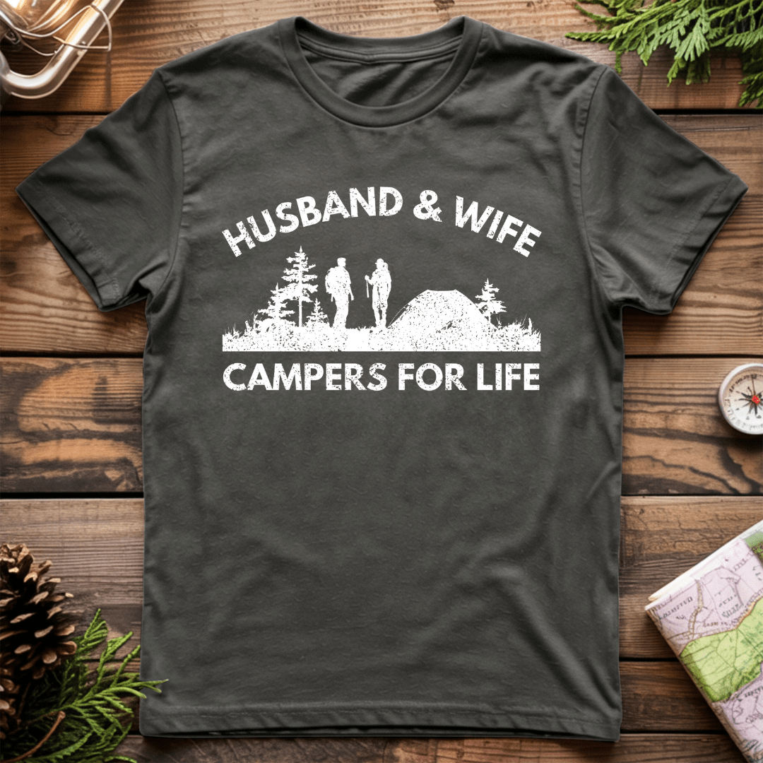 Husband & Wife Campers For Life T-Shirt