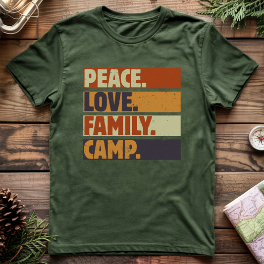 Peace Love Family Camp T-Shirt