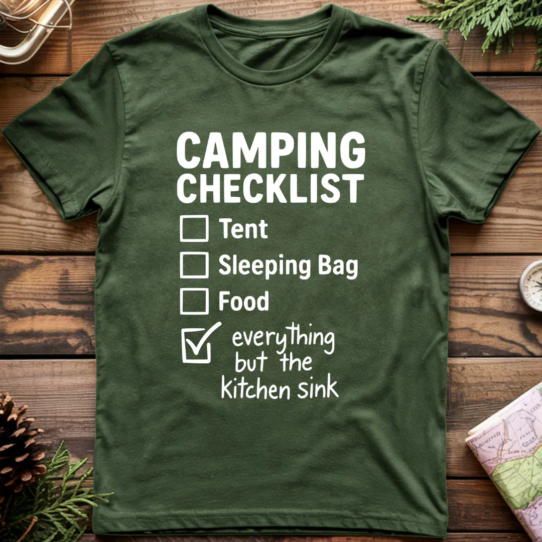 Camping Checklist T-Shirt