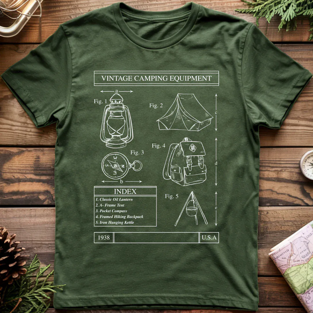 Vintage Camping Equipment T-Shirt