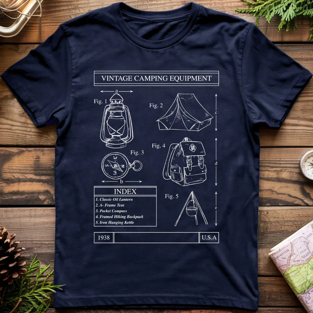 Vintage Camping Equipment T-Shirt