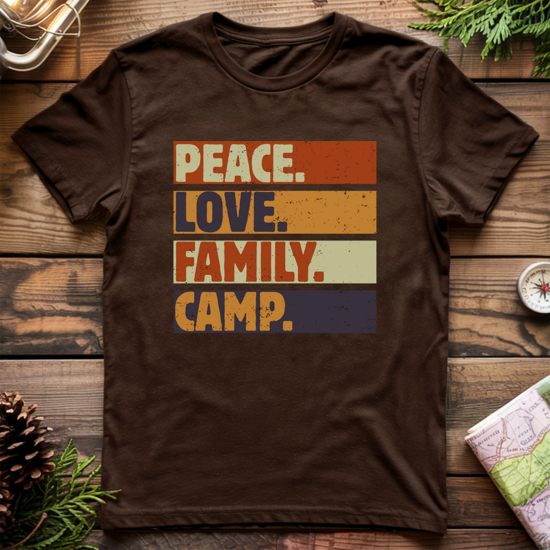Peace Love Family Camp T-Shirt