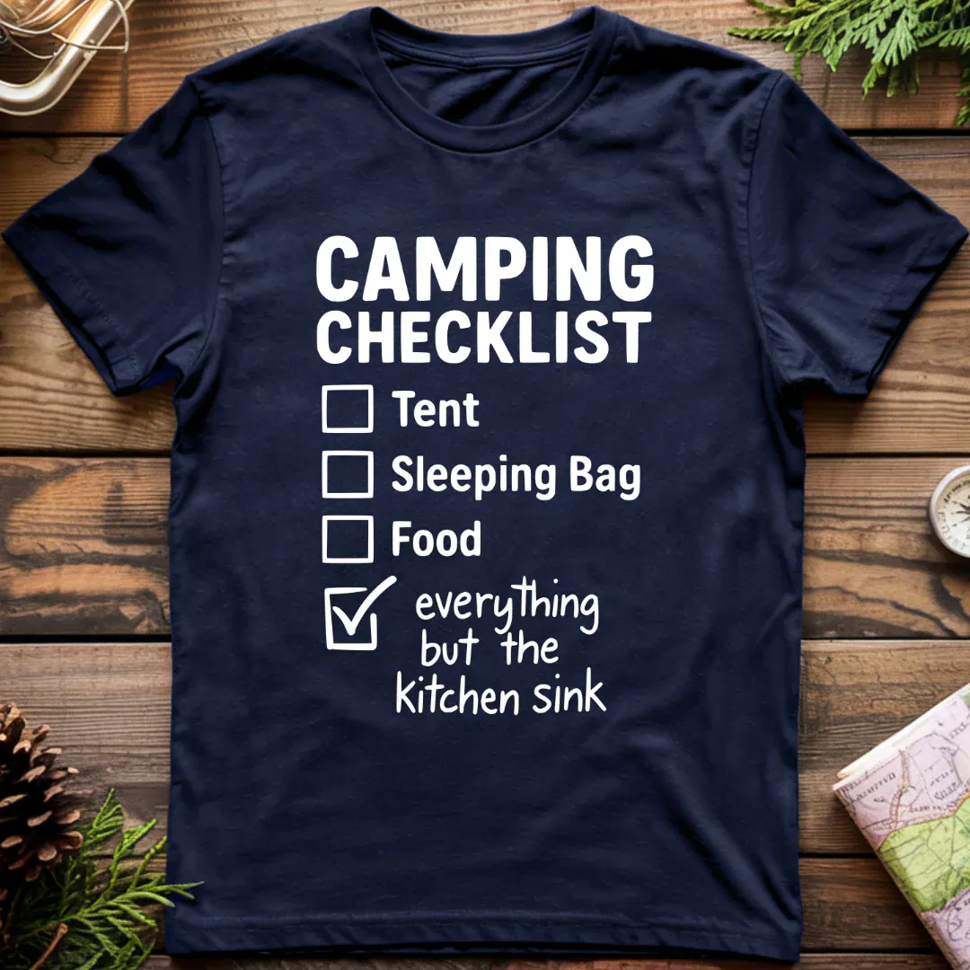Camping Checklist T-Shirt