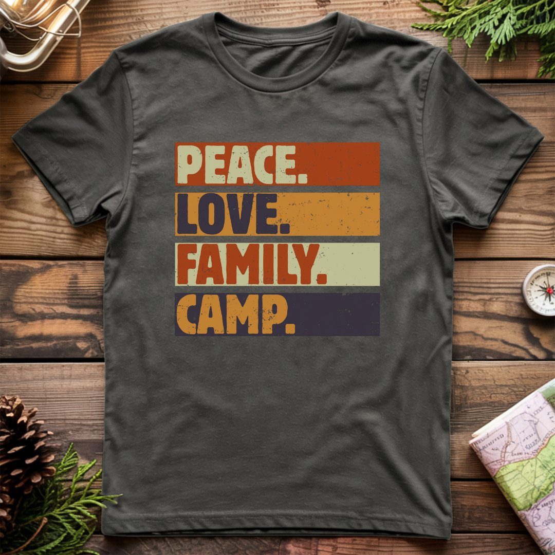 Peace Love Family Camp T-Shirt