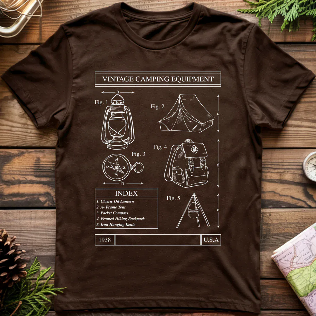 Vintage Camping Equipment T-Shirt