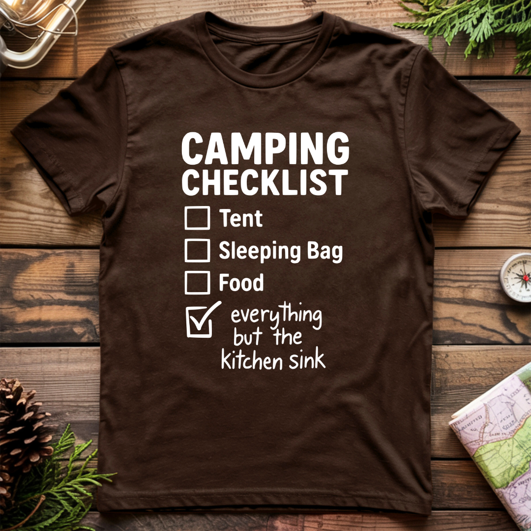 Camping Checklist T-Shirt