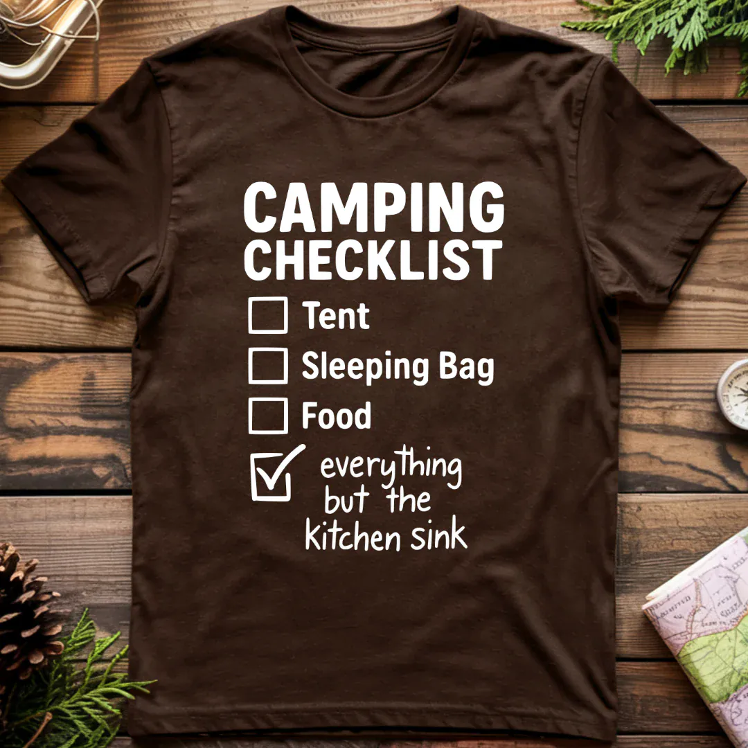 Camping Checklist T-Shirt