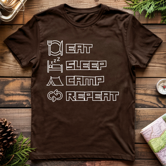 Eat Sleep Camp Repeat T-Shirt