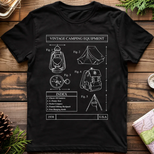 Vintage Camping Equipment T-Shirt