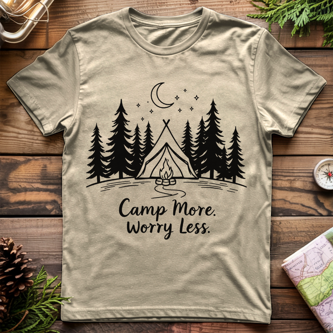Camp More Worry Less T-Shirt