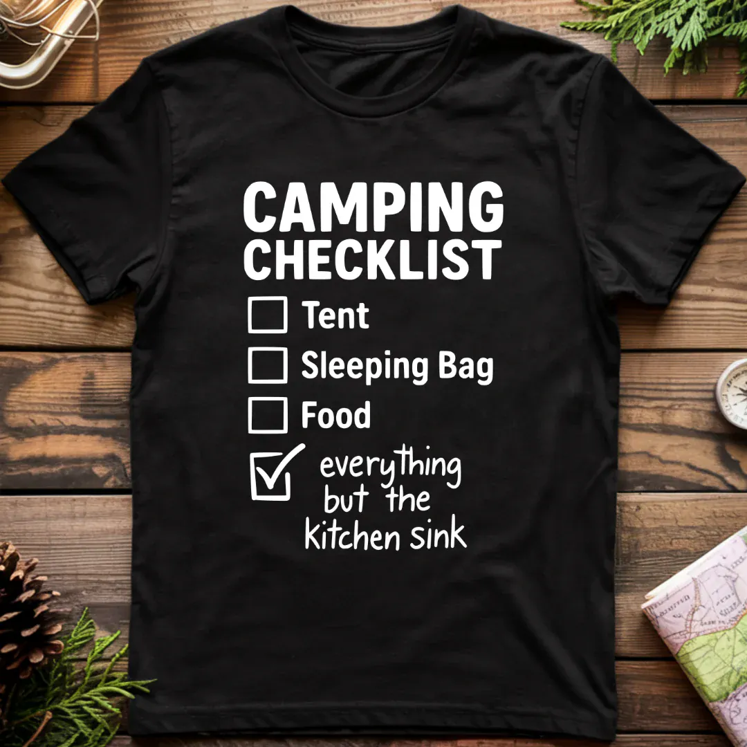 Camping Checklist T-Shirt