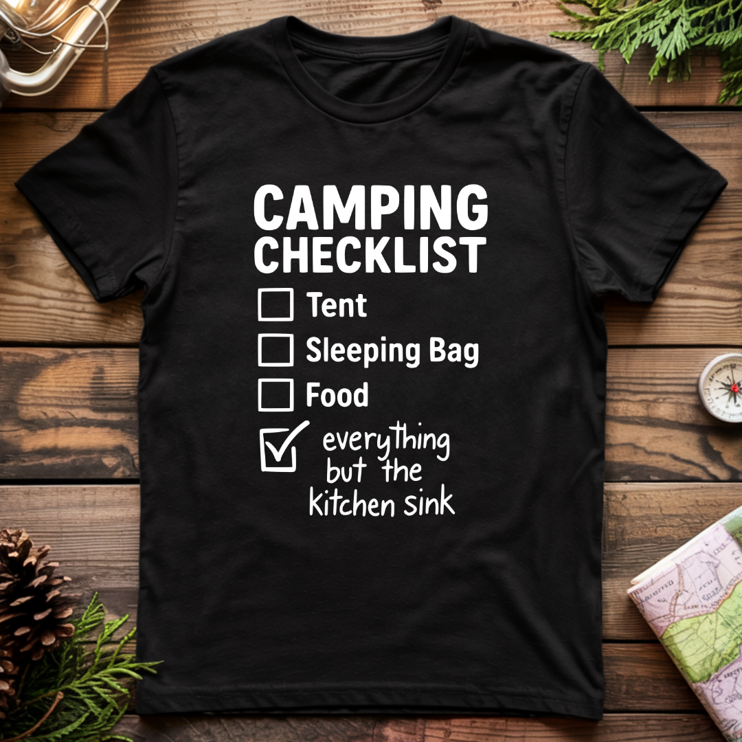 Camping Checklist T-Shirt
