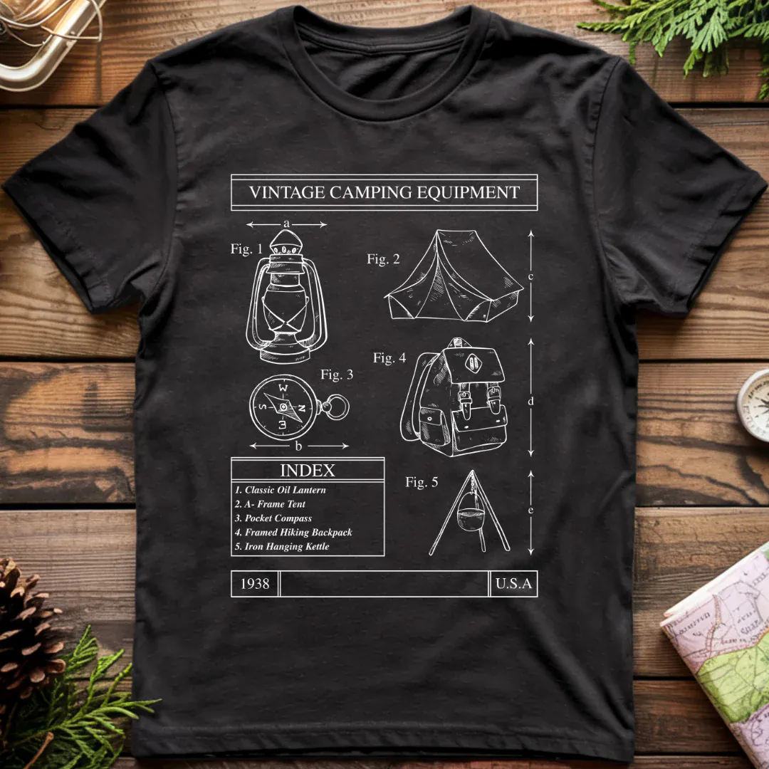 Vintage Camping Equipment T-Shirt