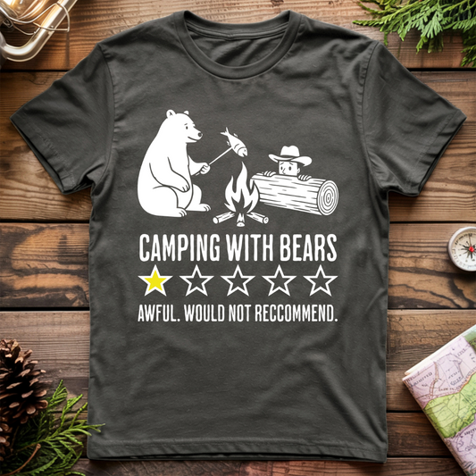 Camping with Bears One Star Review T-Shirt