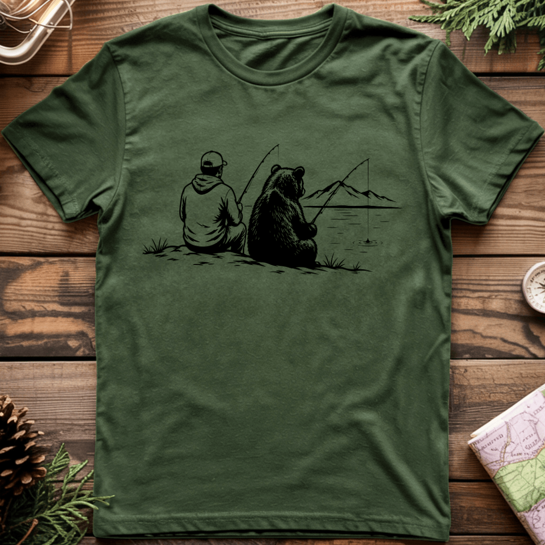 Fishing with Bear T Shirt