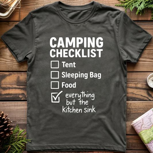 Camping Checklist T-Shirt