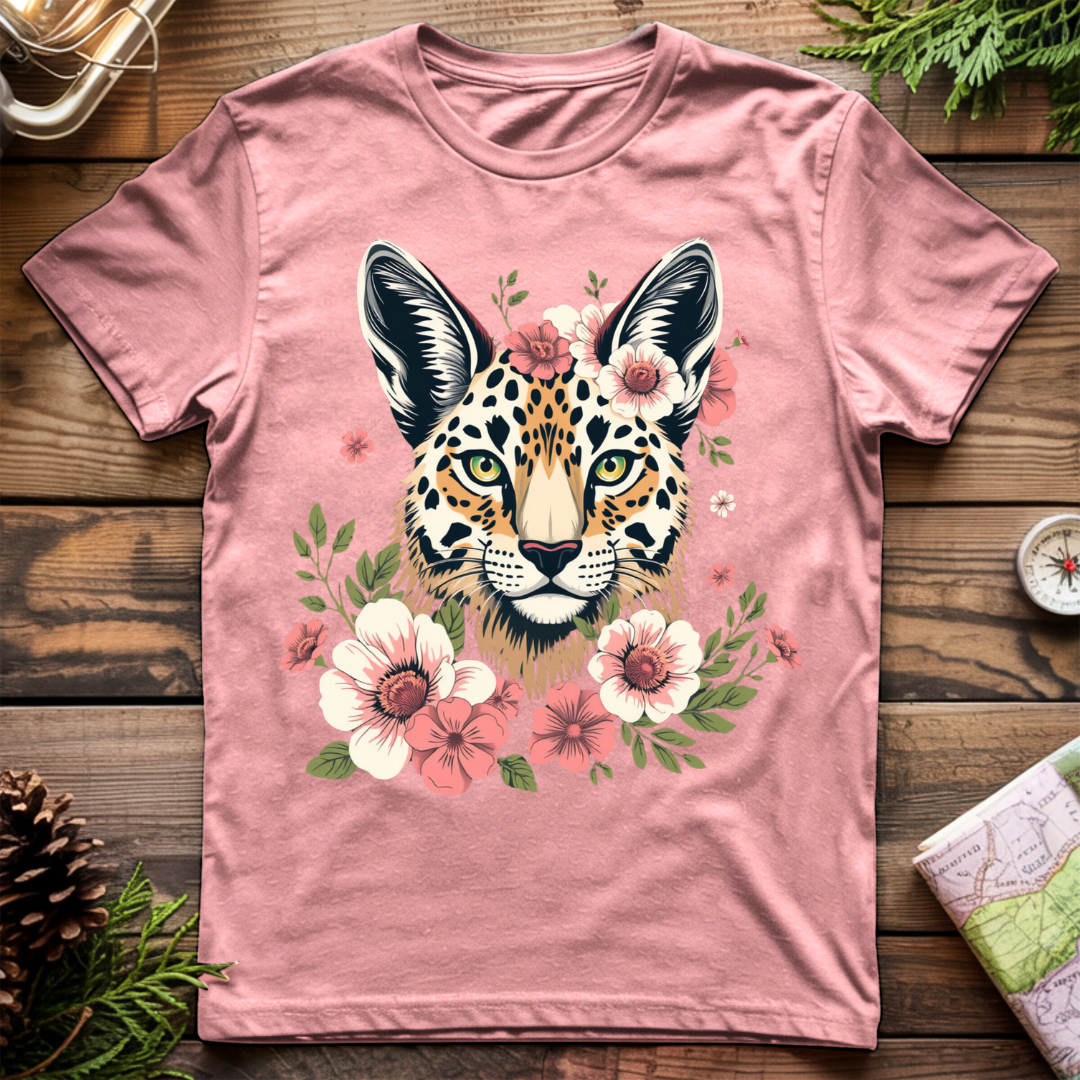 Flower Cheetah T-Shirt